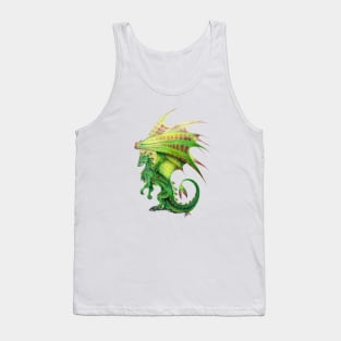 Majestic Woodland Green Dragon Tank Top